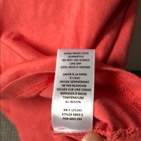 🍭*6/$30* Cameo Rayon/Cotton Blend Coral top 2X - Picture 5 of 8